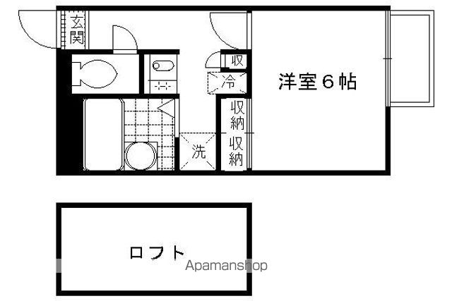 レオパレス万帖敷KKTの間取り写真