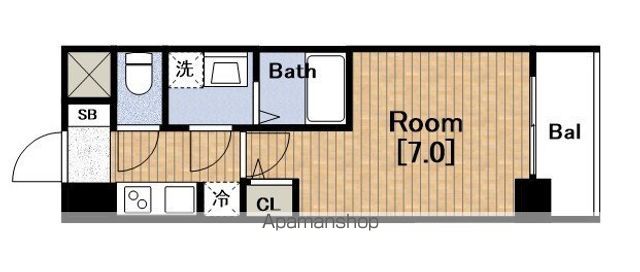 S−RESIDENCEドーム前千代崎の間取り写真
