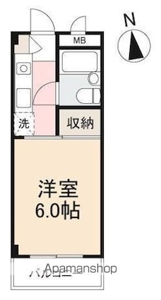 ナビハウス[1K/20m2]の間取図