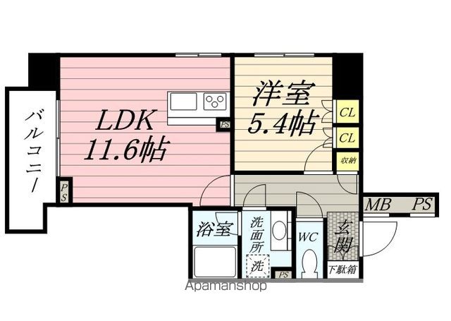 新宿区高田馬場のマンションの間取り