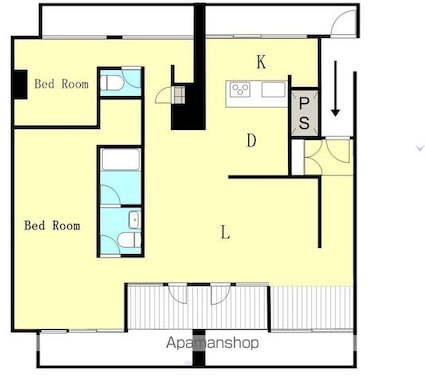 和歌山県和歌山市十番丁[2LDK/141.45m2]の間取図