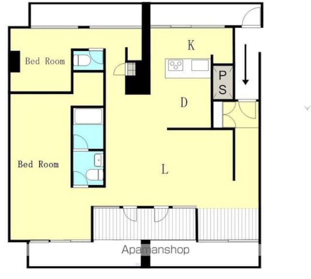 和歌山県和歌山市十番丁[2LDK/141.45m2]の間取図