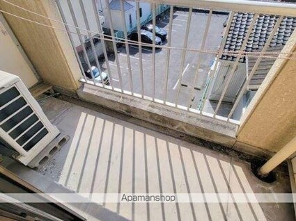 香川県高松市花ノ宮町１丁目[1K/22.75m2]のバルコニー