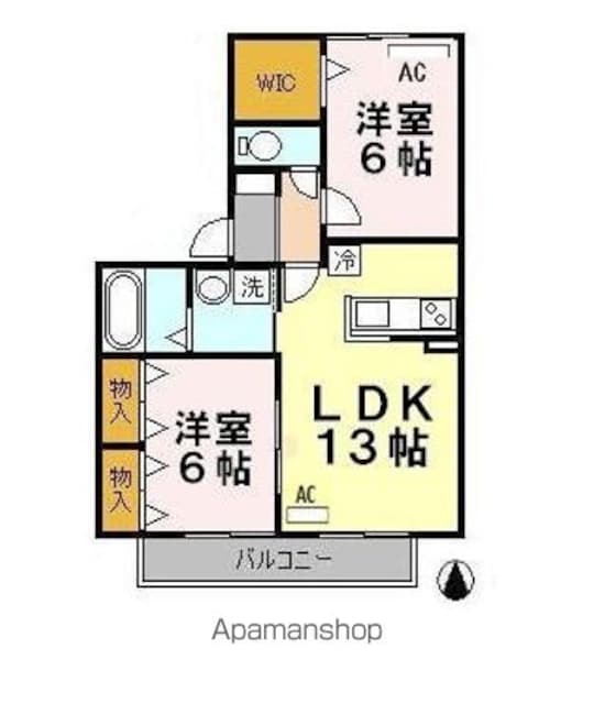 Ｂｅｌｉｅｆ・Ｏｎｅ　Ｂ[2LDK/61.46m2]の間取図