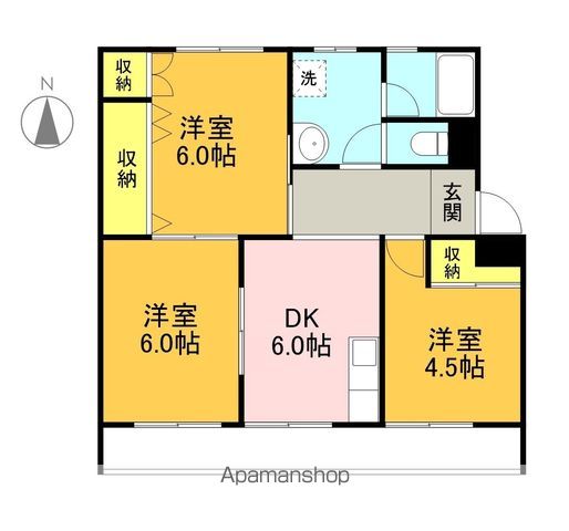 【コーポいぶきの間取り】