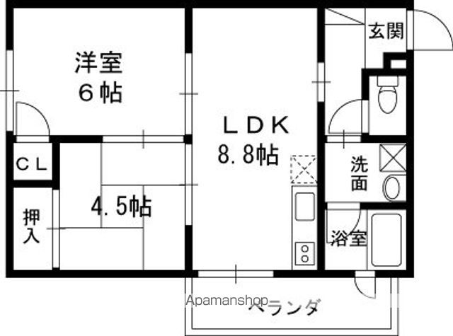 YAO.RE甲子園の間取り写真