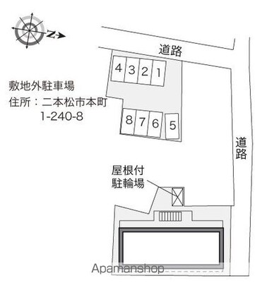 レオパレスマ　メゾン[1K/23.18m2]の配置図