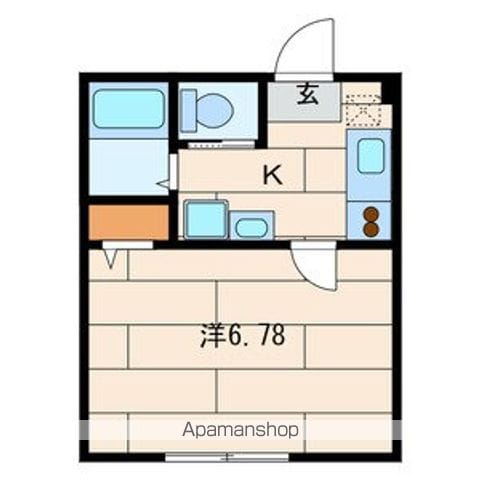 横浜市港北区綱島上町のマンションの間取り