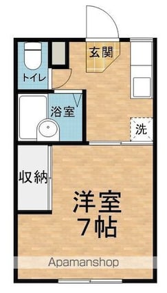 プチメゾンひろ[1K/21m2]の間取図