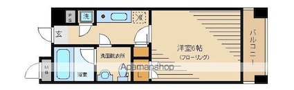 ロネスタＲ文京護国寺[1K/20.36m2]の間取図