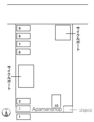 広島県広島市佐伯区楽々園２丁目[1K/31.5m2]の配置図
