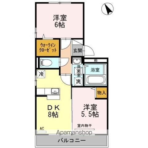 山口線 上郷駅 徒歩15分 3階建 築19年の間取り写真