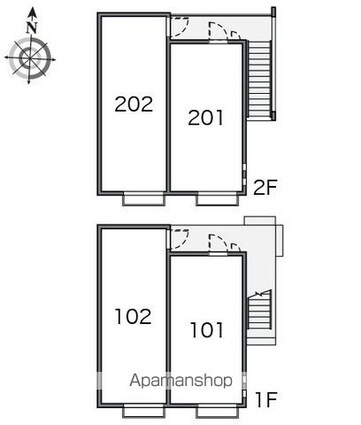 クレイノ香呑[1K/20.08m2]の内装