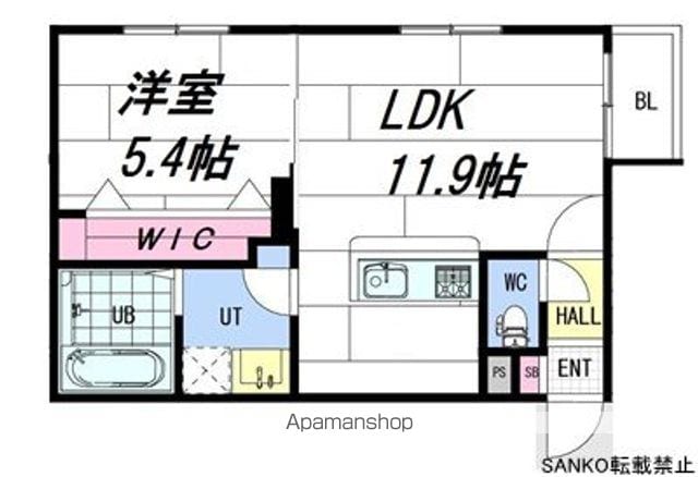 ANGEーSENTIERの間取り写真