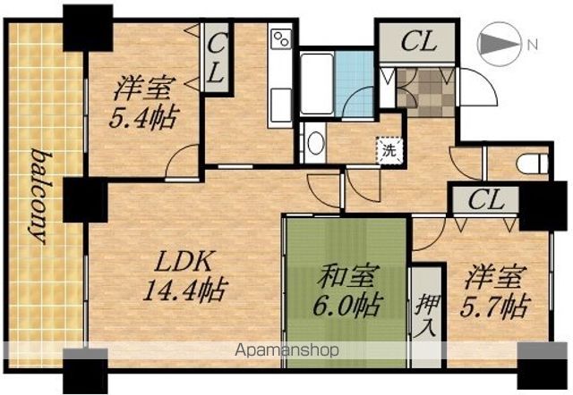 ライオンズマンション札幌スカイタワーの間取り写真