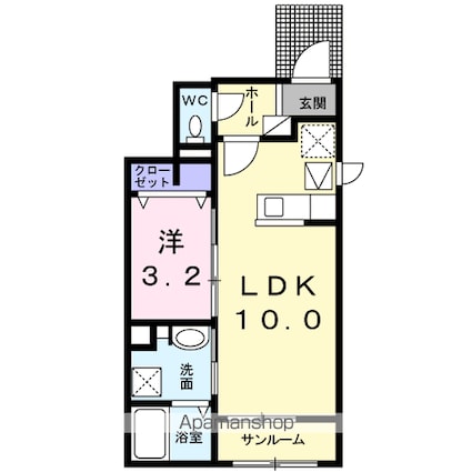 ベルメゾンＡ[1LDK/36.29m2]の間取図