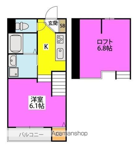 ルシェル松香台の間取り写真
