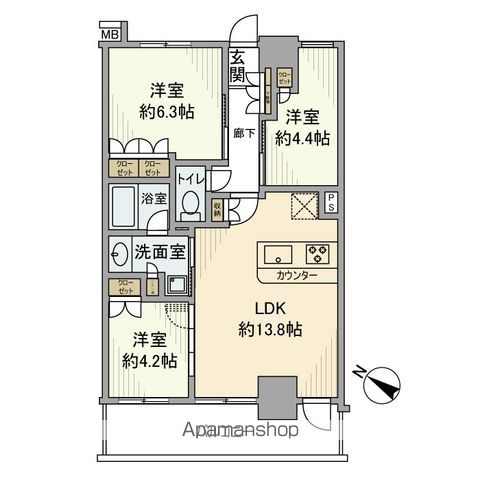 【パレステージ曳舟Ⅱの間取り】