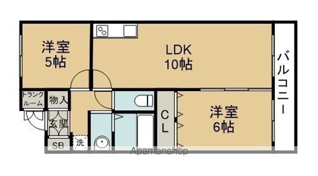 ブエナビスタ東六番丁の間取り写真