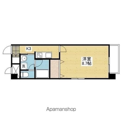 ｆｏｒｔｅ本町Ⅳ[1K/29.41m2]の間取図