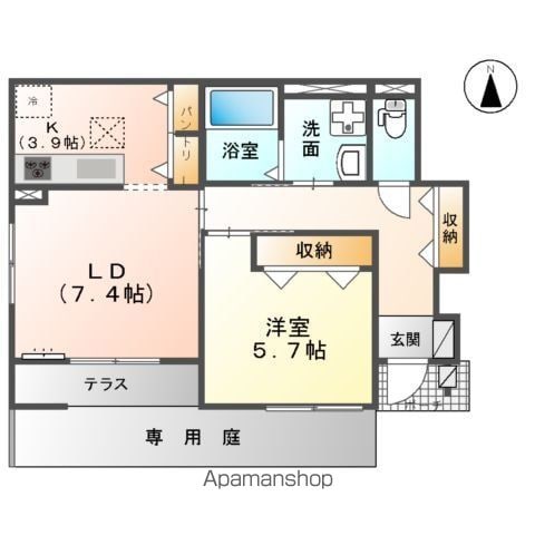 （仮称）千葉市中央区大森町アパートの間取り