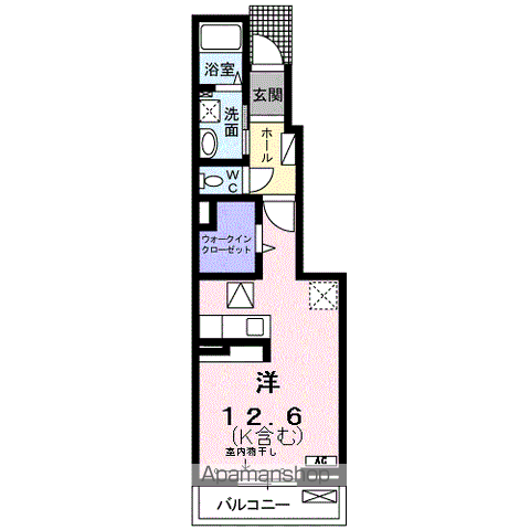 【岐阜市長森岩戸のアパートの間取り】