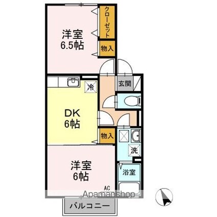 グレイスコート　アネックス[2DK/45.8m2]の間取図