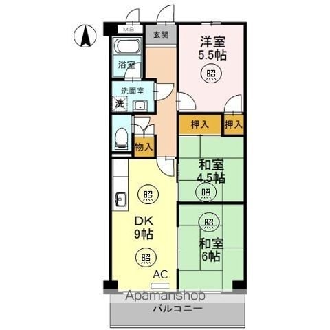 FONTAINE東園田の間取り写真