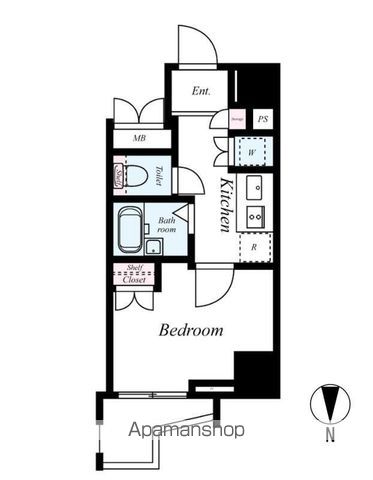 【北区滝野川のマンションの間取り】