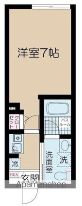 フェリーチェ桜上水Ａ[1K/20.01m2]の間取図