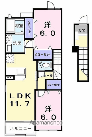カレント イズミティーの間取り写真