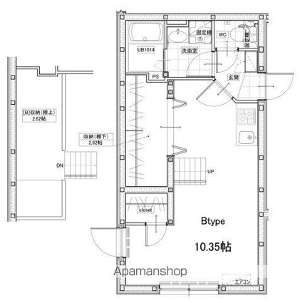 ＦＡＩＲ東向島[1R/30.06m2]の間取図