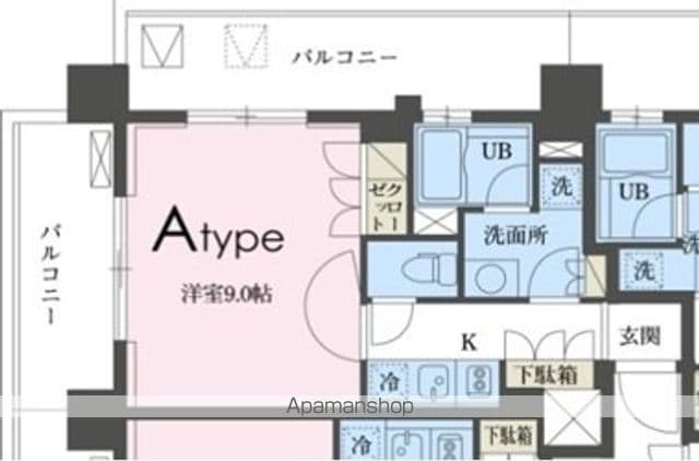 ガレリア東新宿の間取り写真