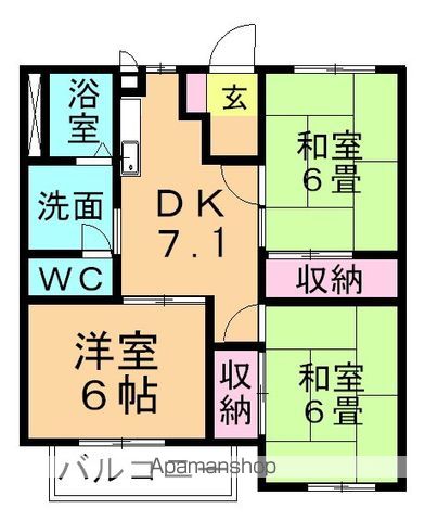 クオリティーハイム安藤の間取り写真