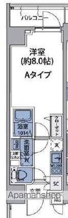 東京都台東区竜泉１丁目[1K/25.03m2]の間取図