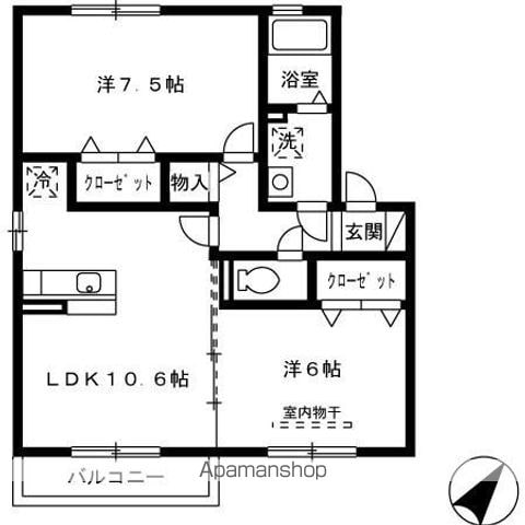 パークハイム D棟の間取り写真