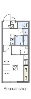 レオパレスサンブルー[1K/23.18m2]の間取図