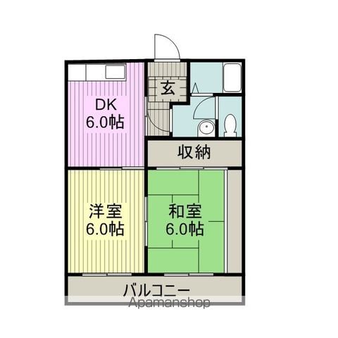 シブヤハイツの間取り写真