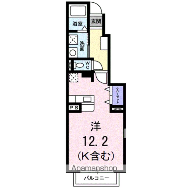 Ｈｉｒｏ　Ｂ[1R/32.9m2]の間取図