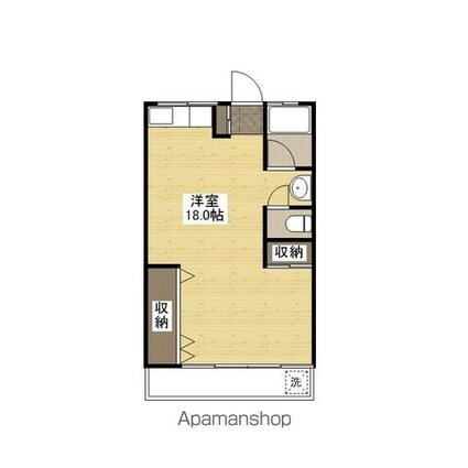 広島県広島市西区己斐西町[1R/39.66m2]の間取図
