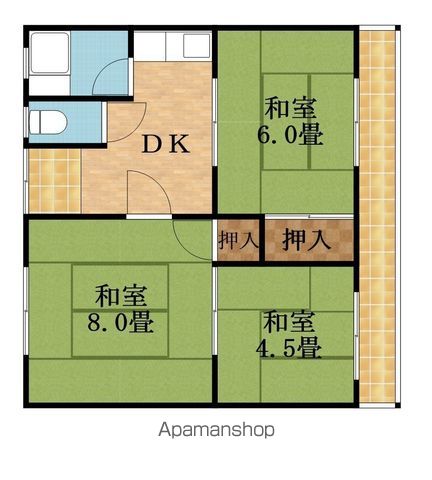 香里園森岡マンションの間取り写真