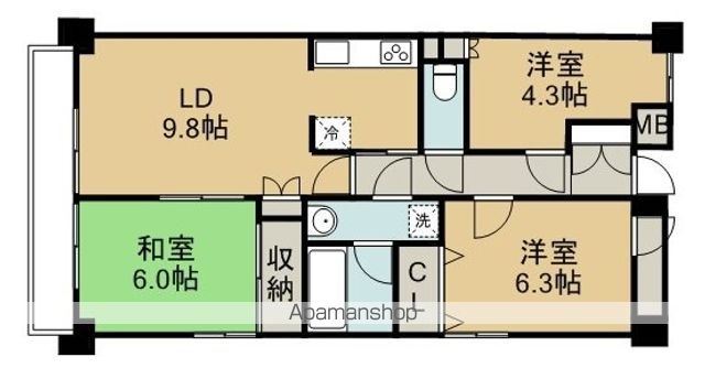 ファインドエル2新宿の間取り写真