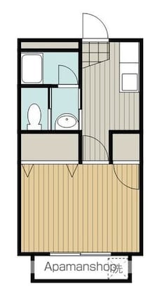 香川県丸亀市川西町北[1DK/25m2]の間取図