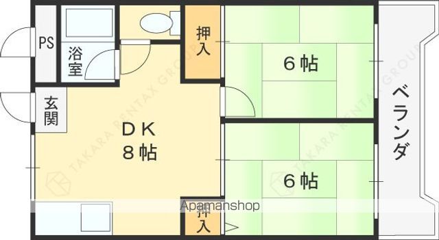 旭ガーデンハイツの間取り写真
