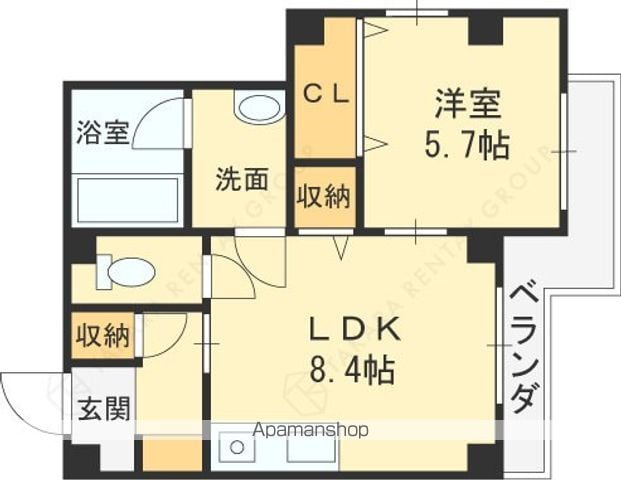 コンフォルタ楠葉の間取り写真