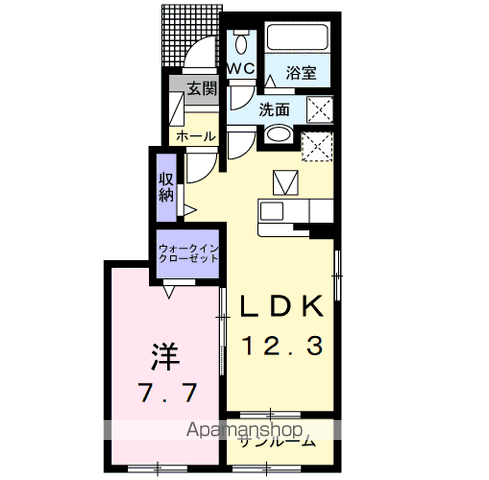 アクアポートⅢの間取り