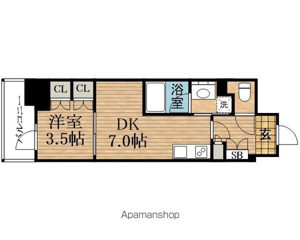 K−COURT谷町四丁目の間取り写真