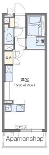 レオネクストカンタービレ[1R/27.53m2]の間取図