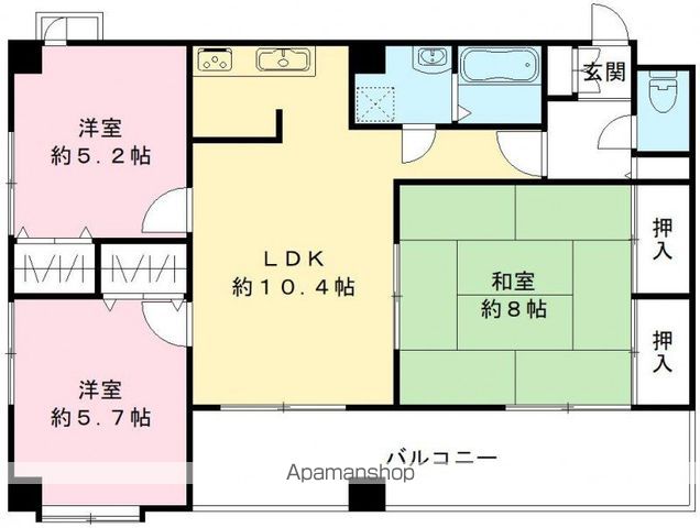 GARNET RESIDENCE上桂の間取り写真