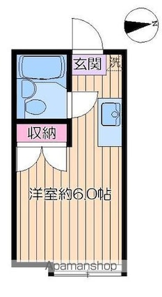 東京都足立区大谷田４丁目[1R/14.13m2]の間取図